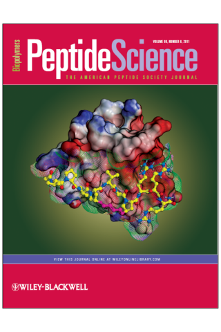 Cover of Biopolymers Peptide Science, July 5, 2011