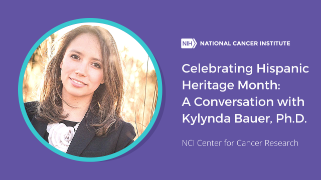 Kylynda Bauer, Ph.D., a postdoctoral fellow in the laboratory of Tim Greten, M.D., Deputy Chief and Senior Investigator in the Thoracic and GI Malignancies Branch.