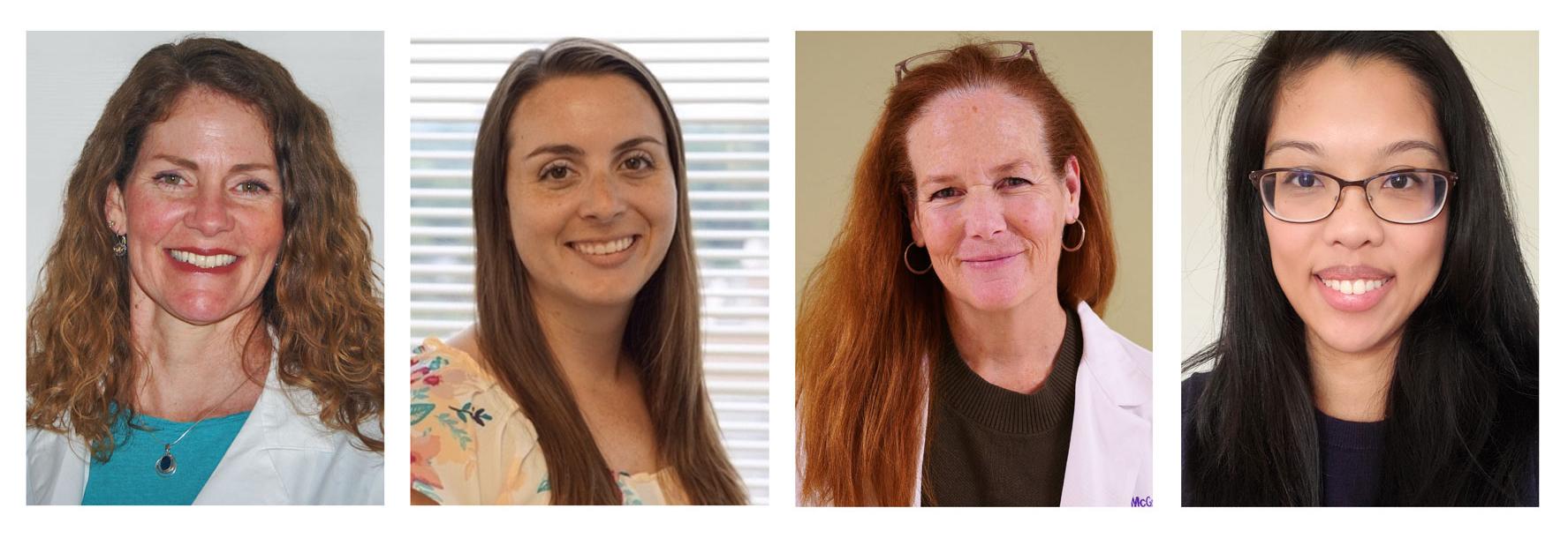 The four Neuro-Oncology Branch research nurses. Pictured from left to right: Tricia Kunst, Kelly Fernandez, Christine McGowan, Kathleen Wall.