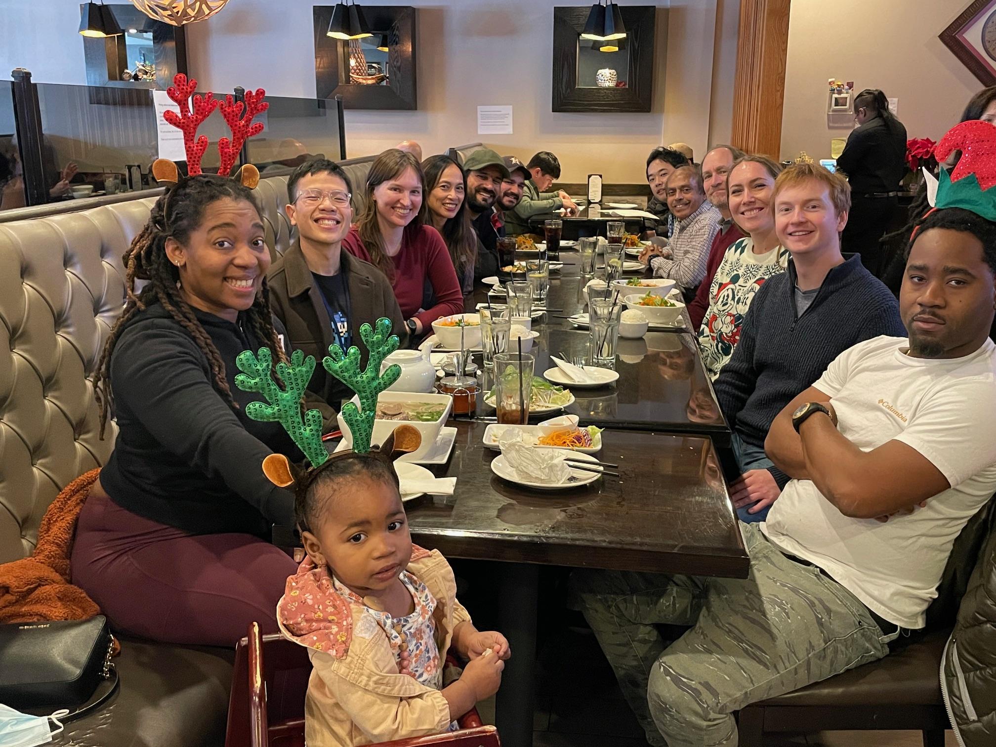 Freed lab holiday lunch Dec 2023