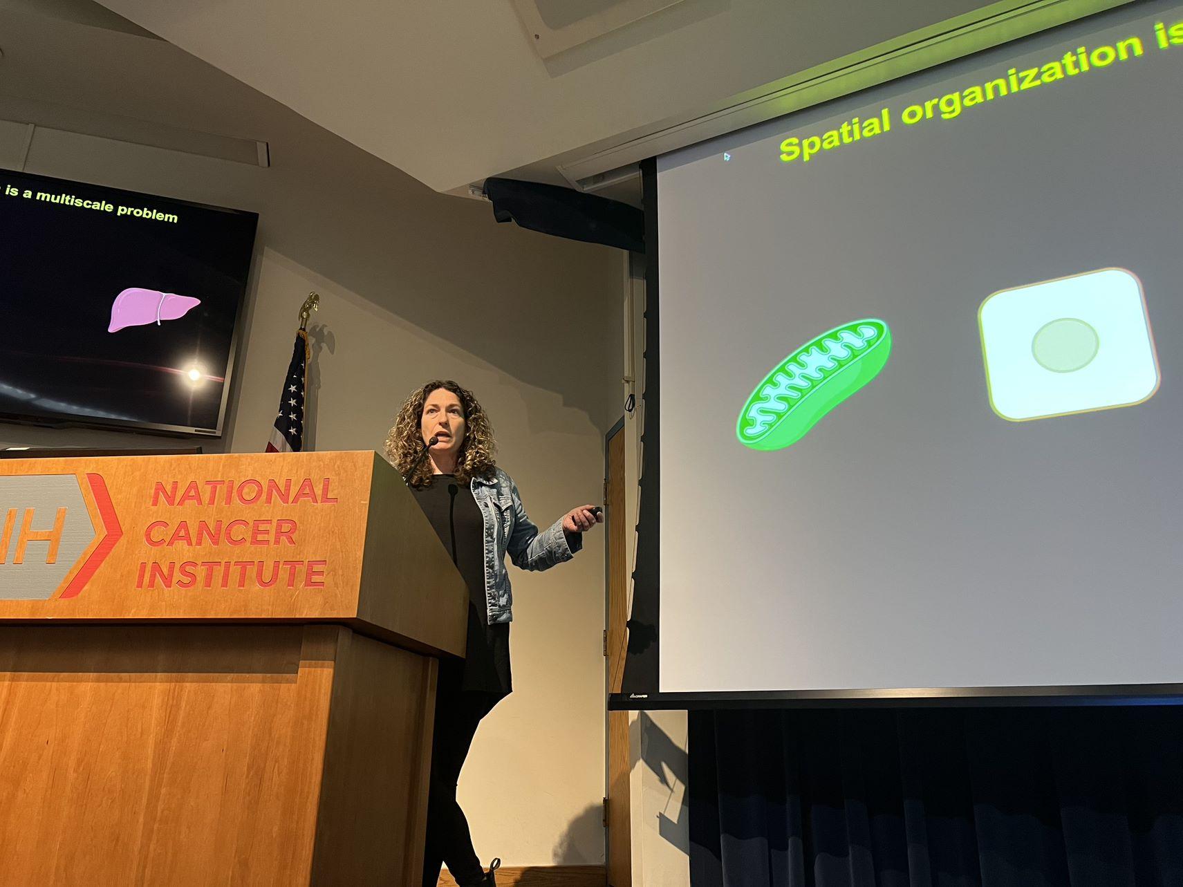 Dr. Natalie Porat-Shliom presenting at the NCI TTI Retreat May 2023