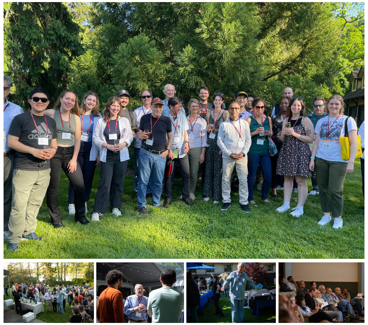 Members of the HIV DRP standing outside for a photo at the CSHL meeting 2024