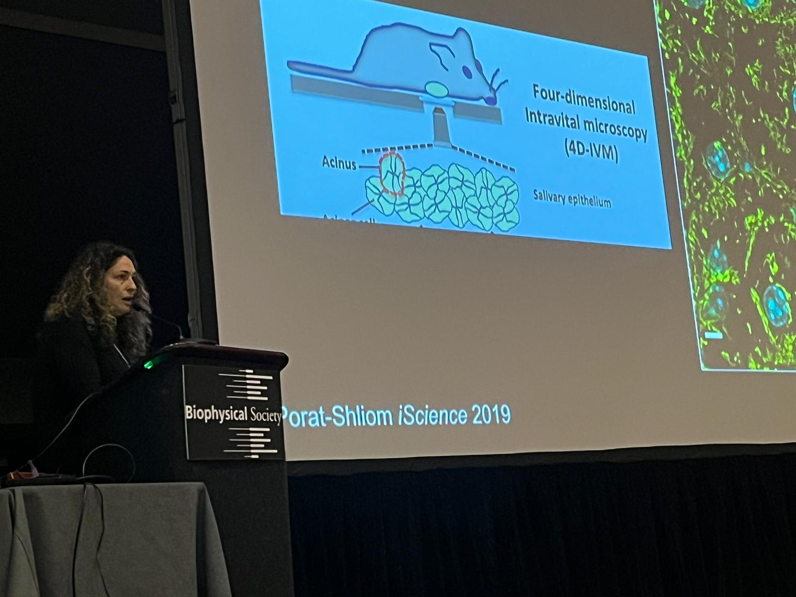 Dr. Poart-Shliom presenting at the Biophysical Society in Philadelphia February 2024