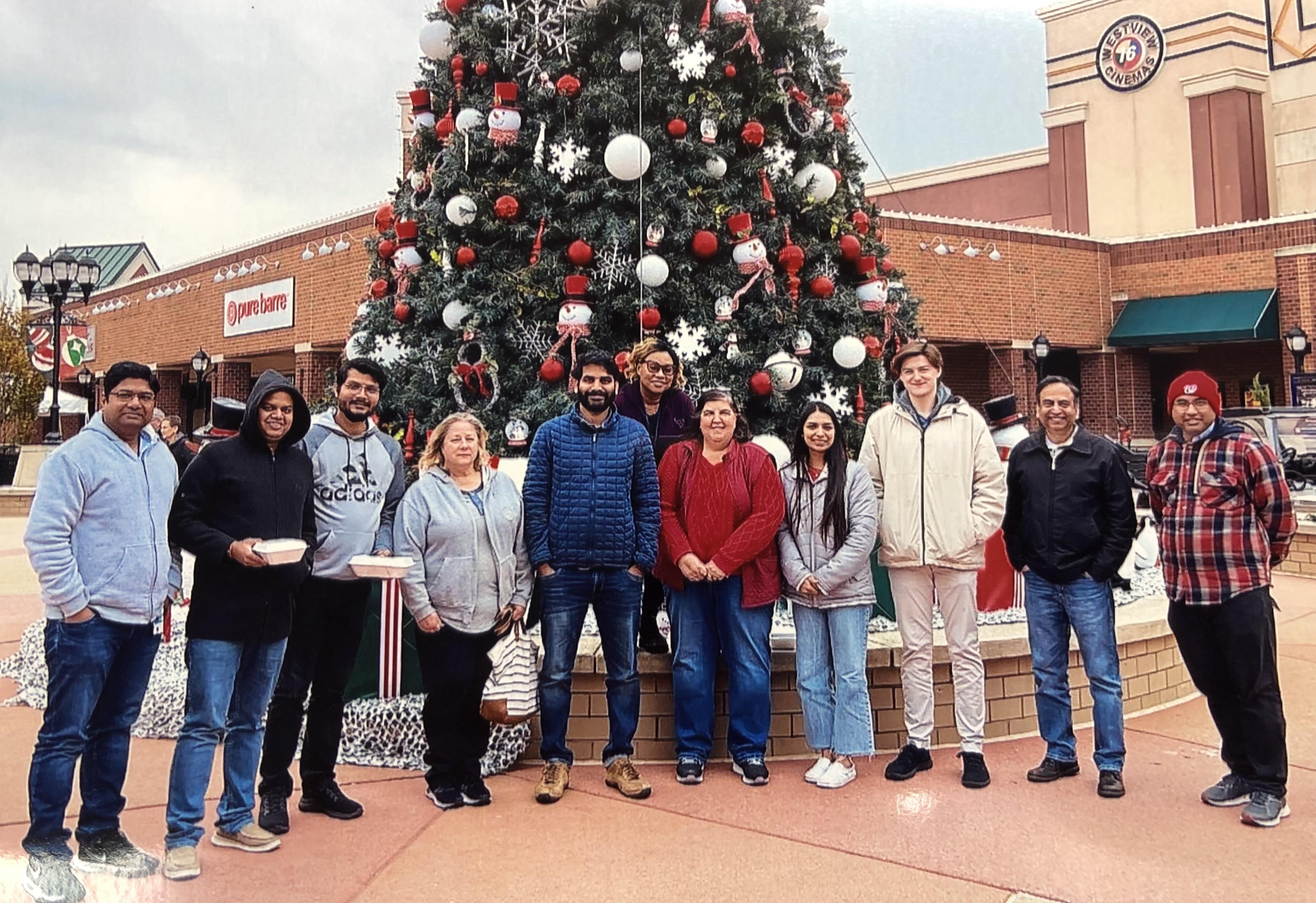 Celebrating Vaish's Master's thesis defense, November 2022