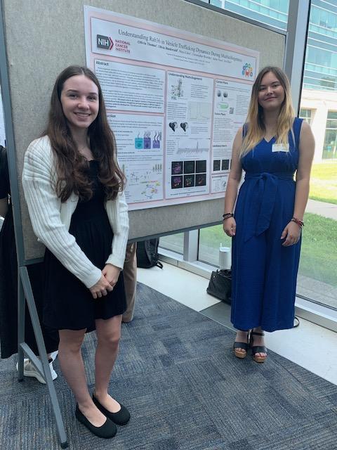 NIH Summer Intern Poster Day, Aug. 2, 2024  Olivia Thomas and Olivia Bindewald