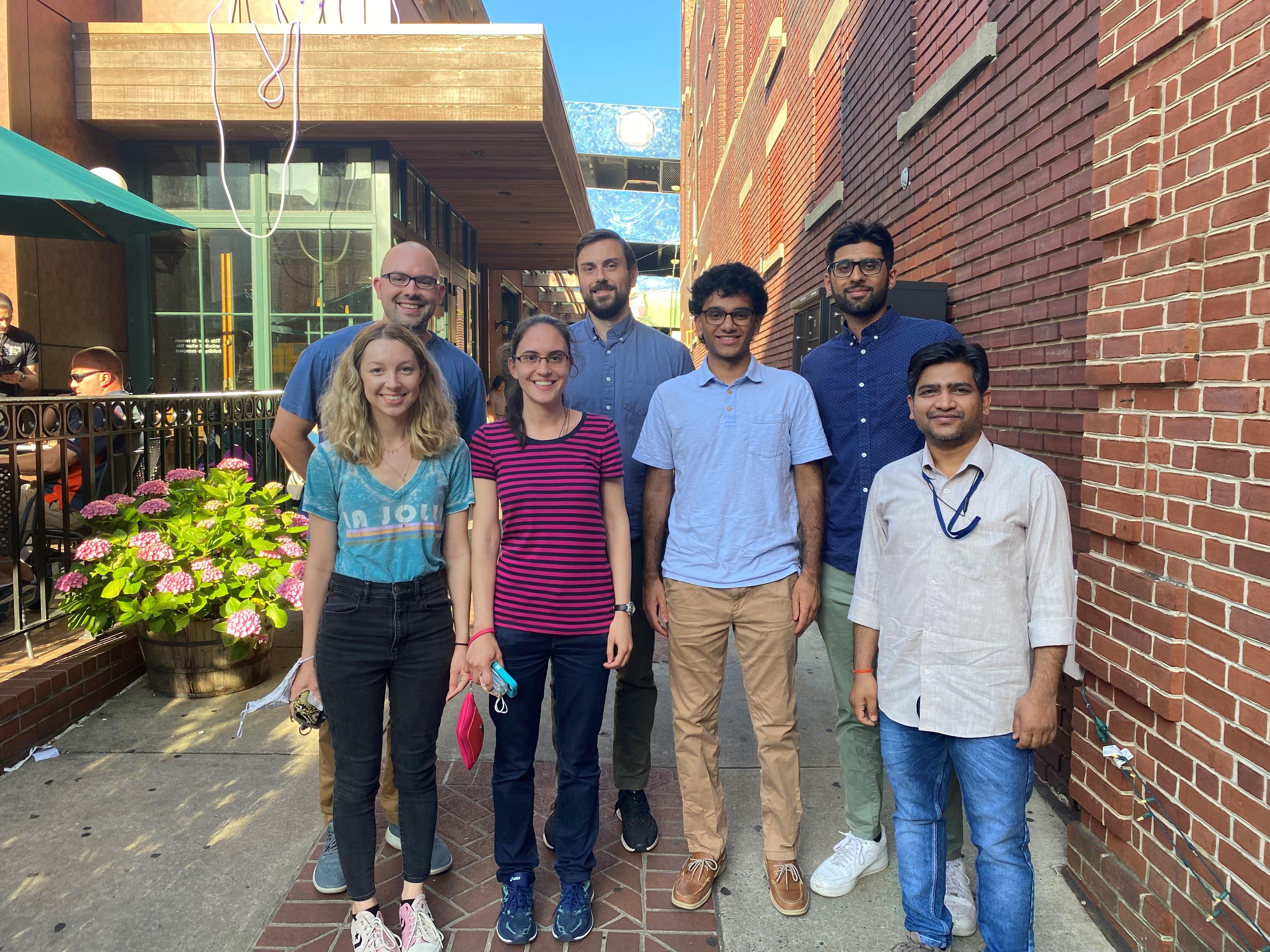 Lab outing at Brewer's Alley in downtown Frederick, MD.