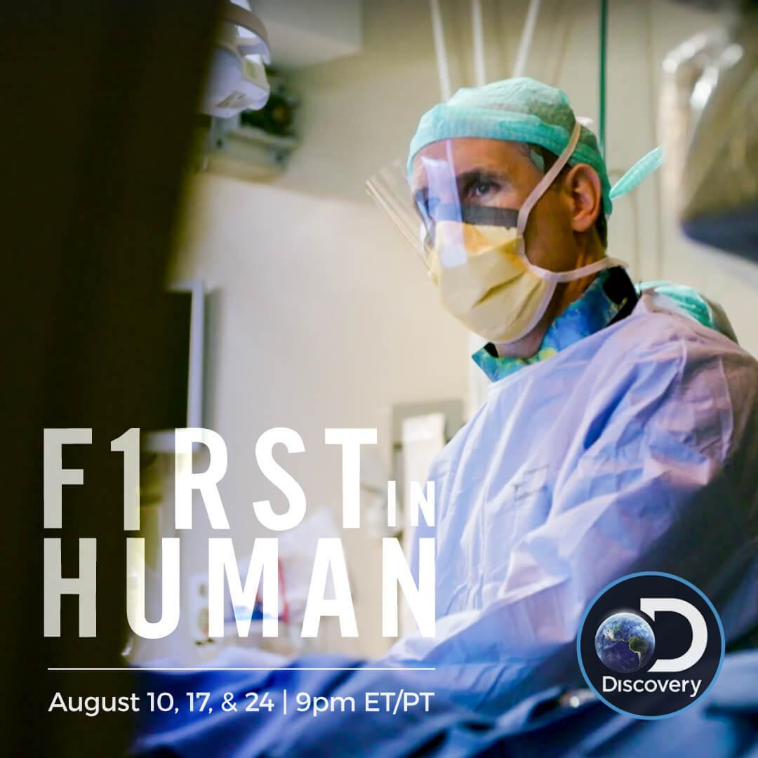 Dr. Wood on a First in Human promotional piece for the Discovery channel